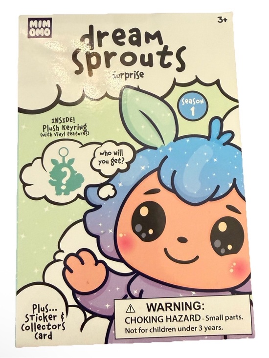 mimomo Other - Dream Sprouts Surprise Plush Keyring Plus Stickers & Collectors Card NIB